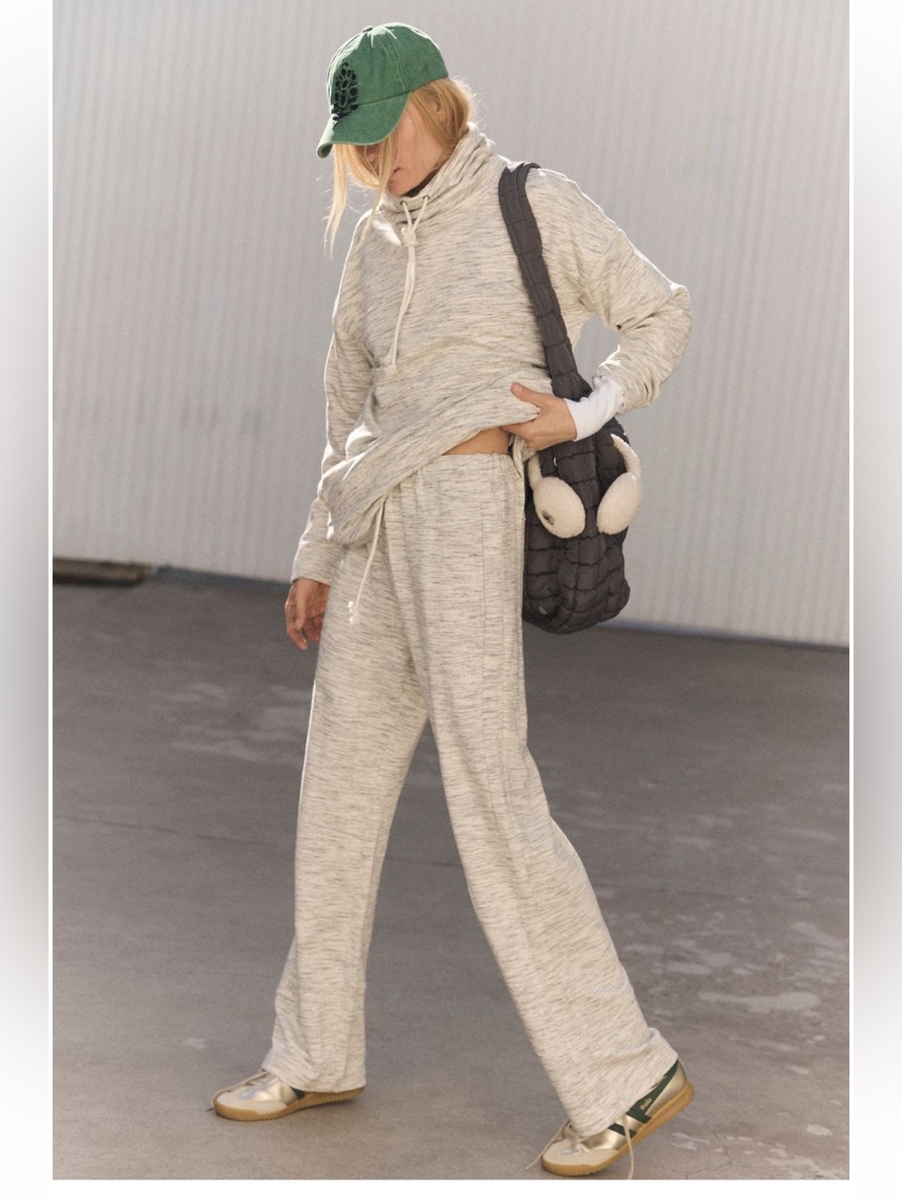 FREE PEOPLE FP Movement Ready To Go Set, Size Large, Ivory *never worn!*